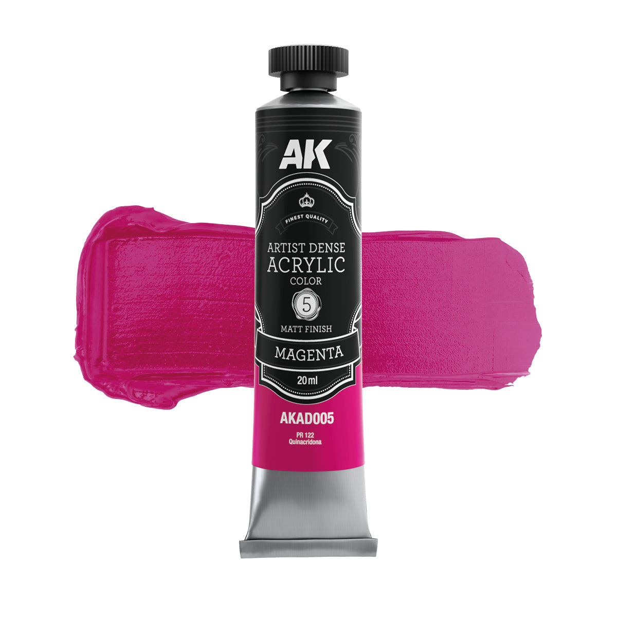 AK Interactive AD102 Artist Dense Acrylic Colour Paint Set - Primary & Secondary