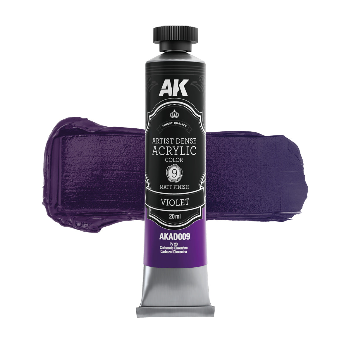 AK Interactive AD102 Artist Dense Acrylic Colour Paint Set - Primary & Secondary