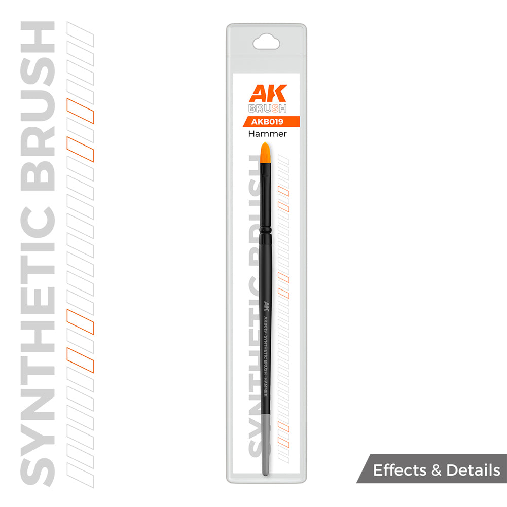 AK Interactive AKB019 Synthetic Paint Brush - Hammer