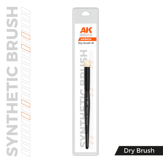 AK Interactive AKB024 Synthetic Dry Paint Brush - M