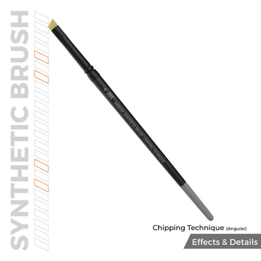 AK Interactive B029 Chipping Technique (Angular) Synthetic Brush