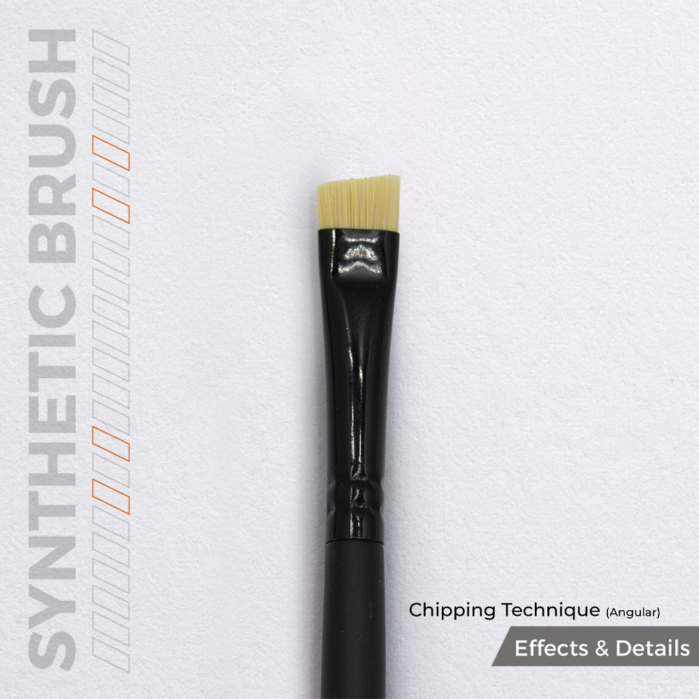 AK Interactive B029 Chipping Technique (Angular) Synthetic Brush