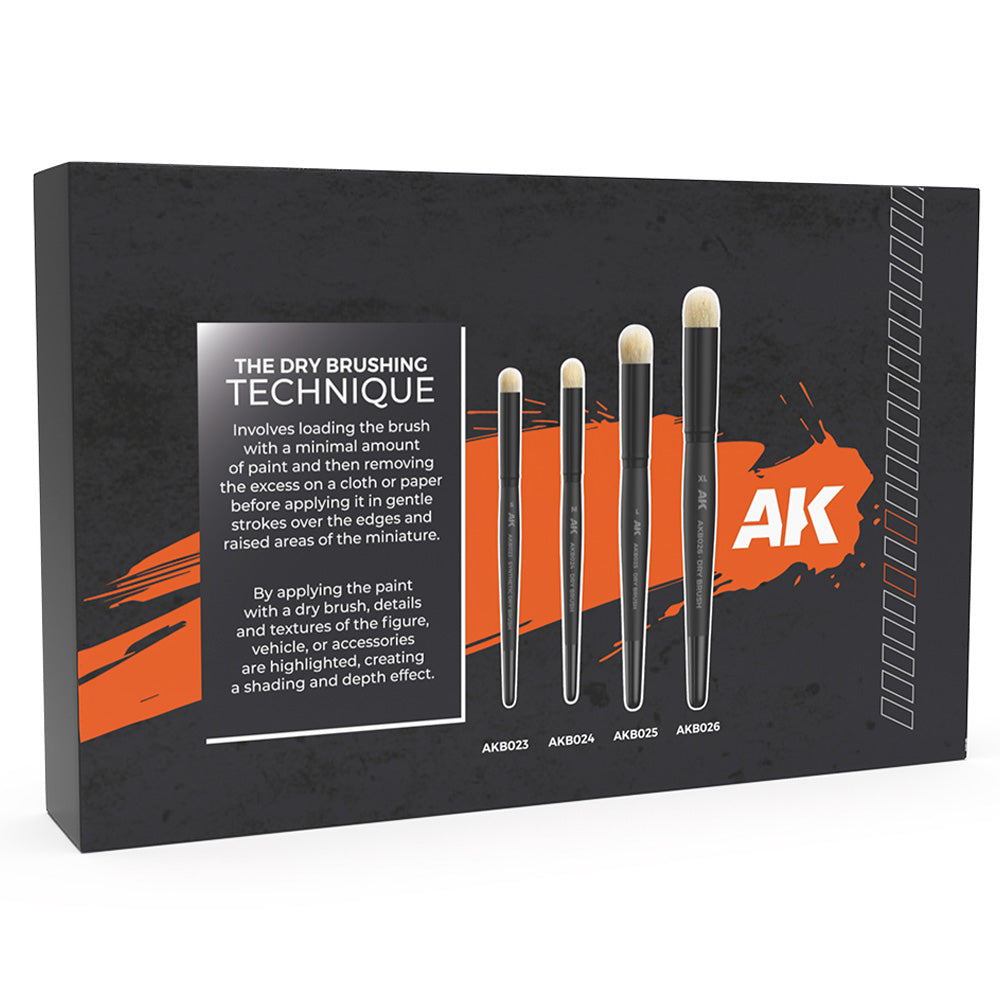 AK Interactive Dry Brushes Set (4x) AKB103