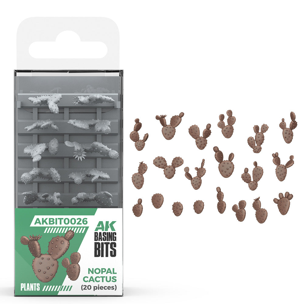 AK Interactive Nopal Cactus Diorama & Basing Bits AKBIT0026