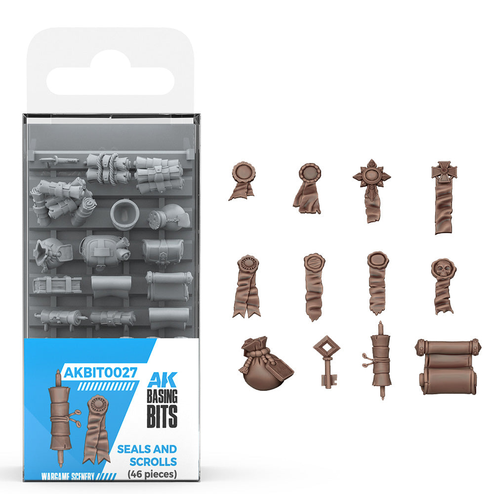 AK Interactive Seals and Scrolls Diorama & Basing Bits AKBIT0027