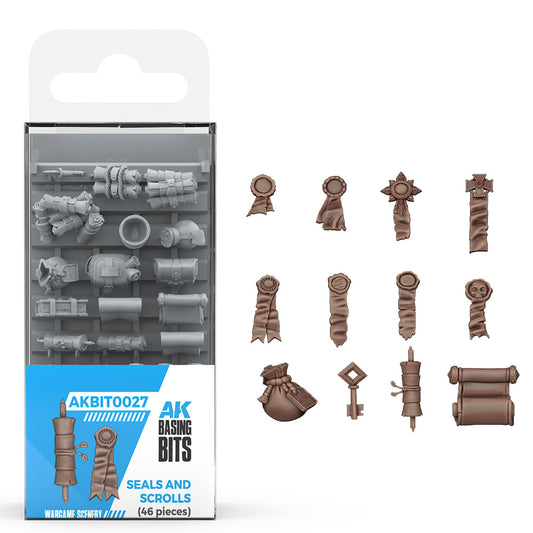 AK Interactive Seals and Scrolls Diorama & Basing Bits AKBIT0027