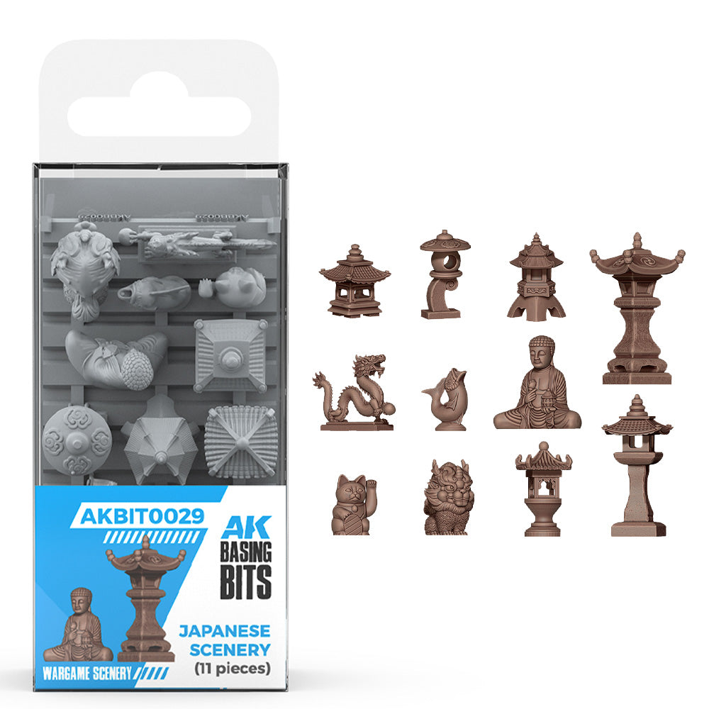 AK Interactive Japanese Scenery Diorama & Basing Bits AKBIT0029