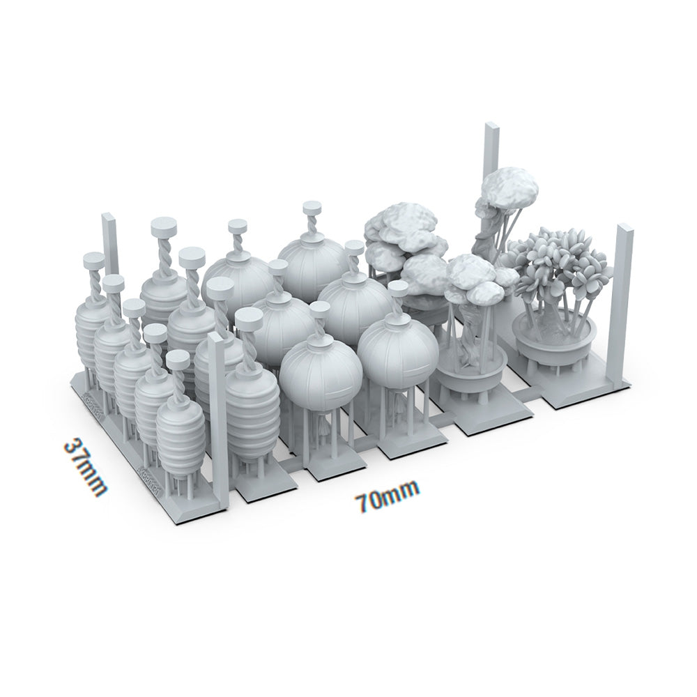 AK Interactive Japanese Lamps & Bonsai Basing Bits AKBIT0030