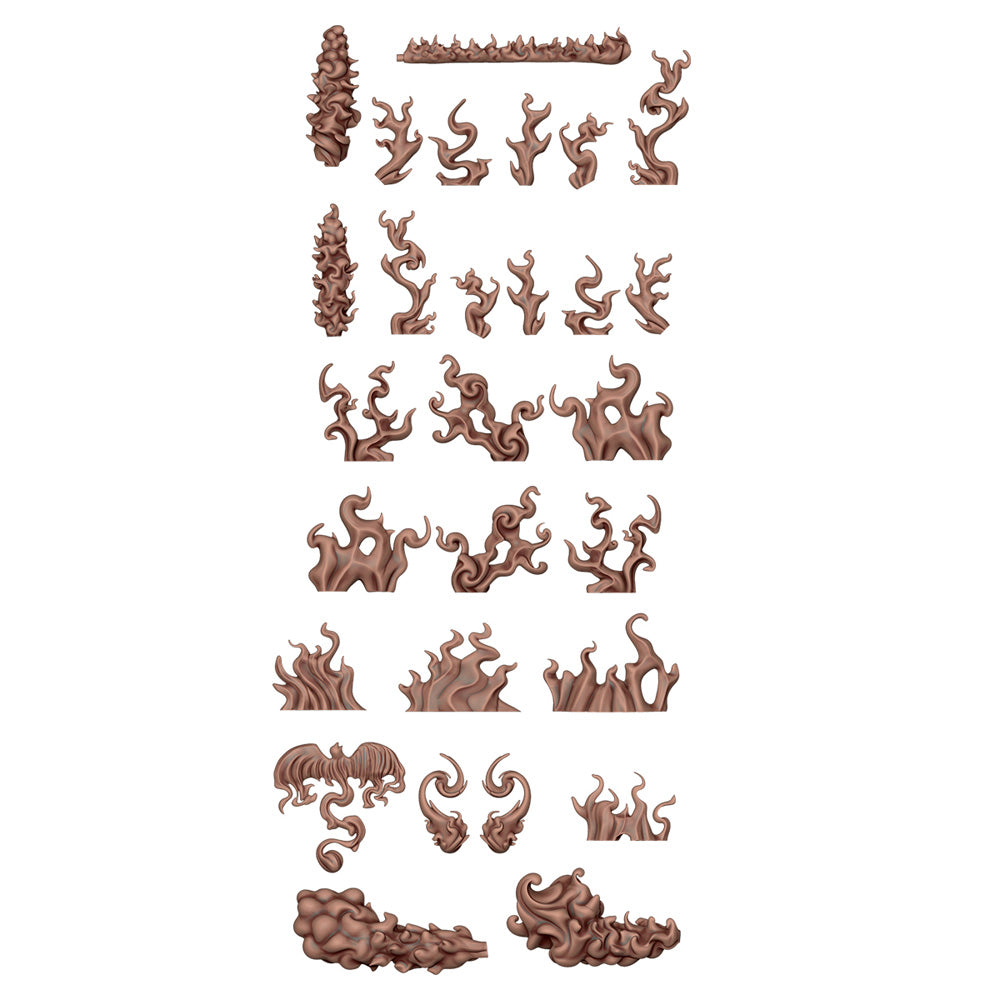 AK Interactive Flame Spell Basing Bits AKBIT0032