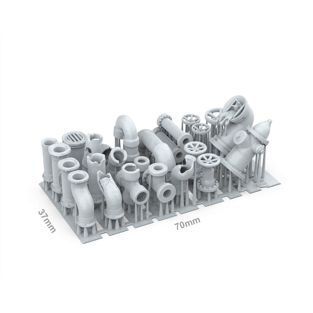 AK Interactive Pipes Diorama Basing Bits AKBIT0043
