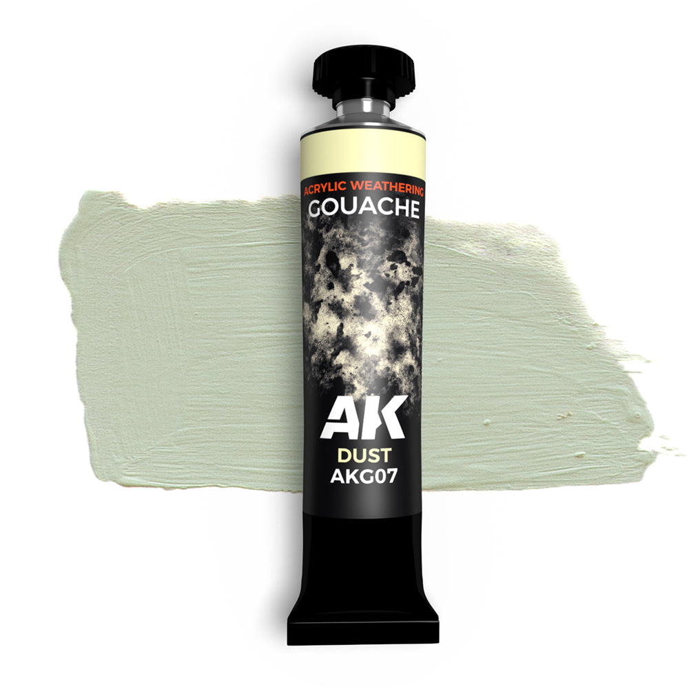 AK Interactive AKG07 Gouache: Dust 20ml - Acrylic Weathering