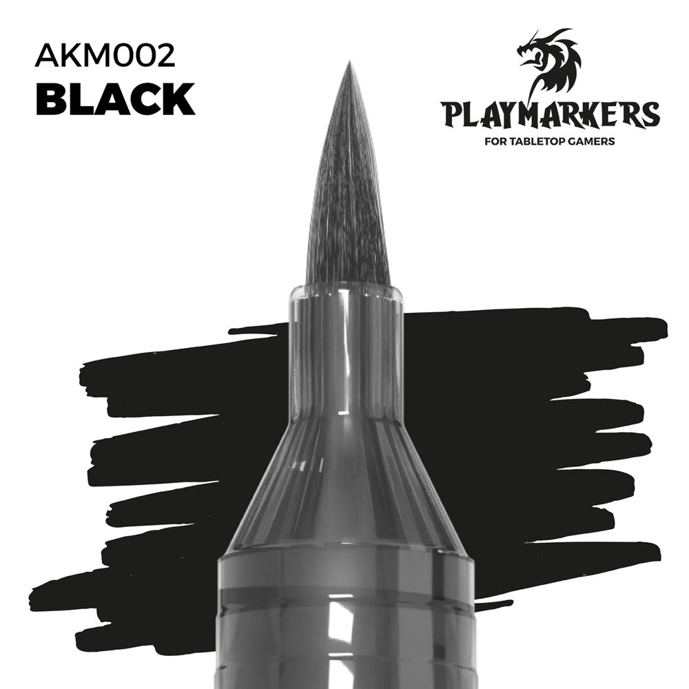 AK Interactive Playmarkers Black Acrylic Paint Marker AKM002