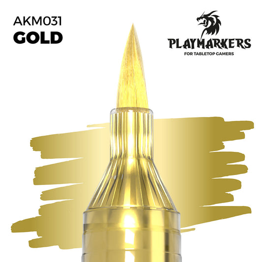 AK Interactive Playmarkers Gold Acrylic Paint Marker AKM031