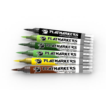 AK Interactive Playmarkers - Orcs & Goblins - 6-Pack Acrylic Markers AKM104