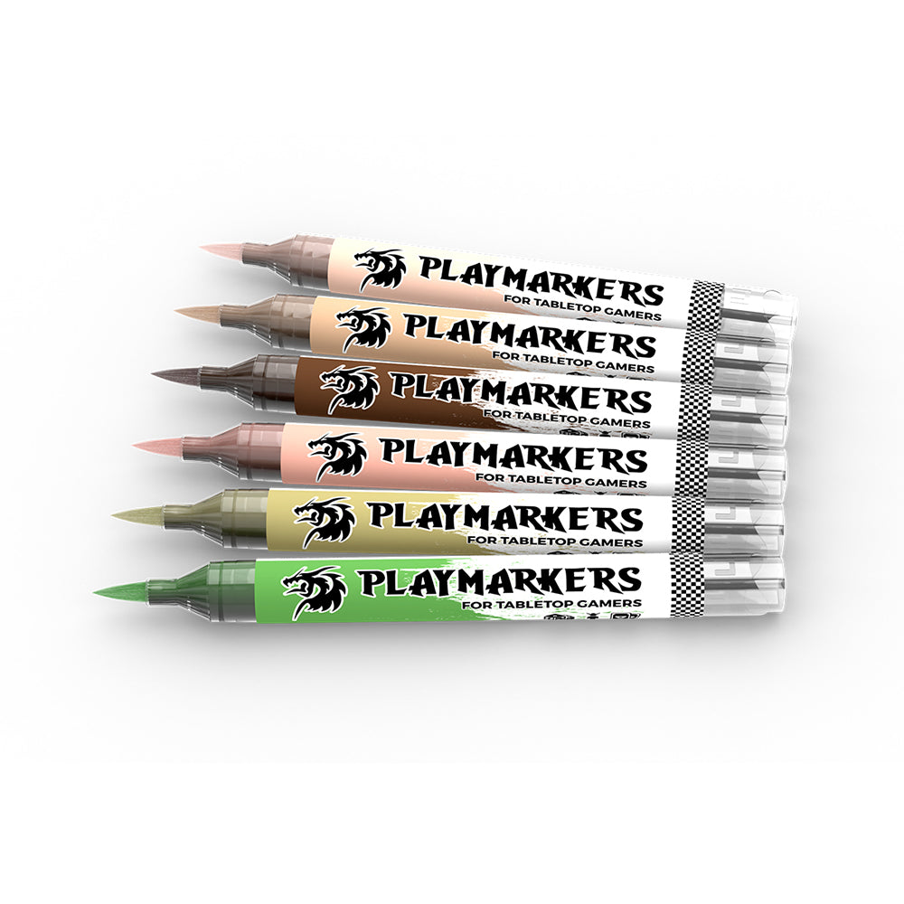 AK Interactive Playmarkers - Skin & Flesh Tones - 6-Pack Acrylic Markers AKM107