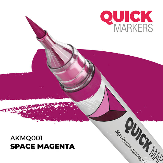 AK Interactive Quick Markers Space Magenta Acrylic Paint Marker AKMQ001