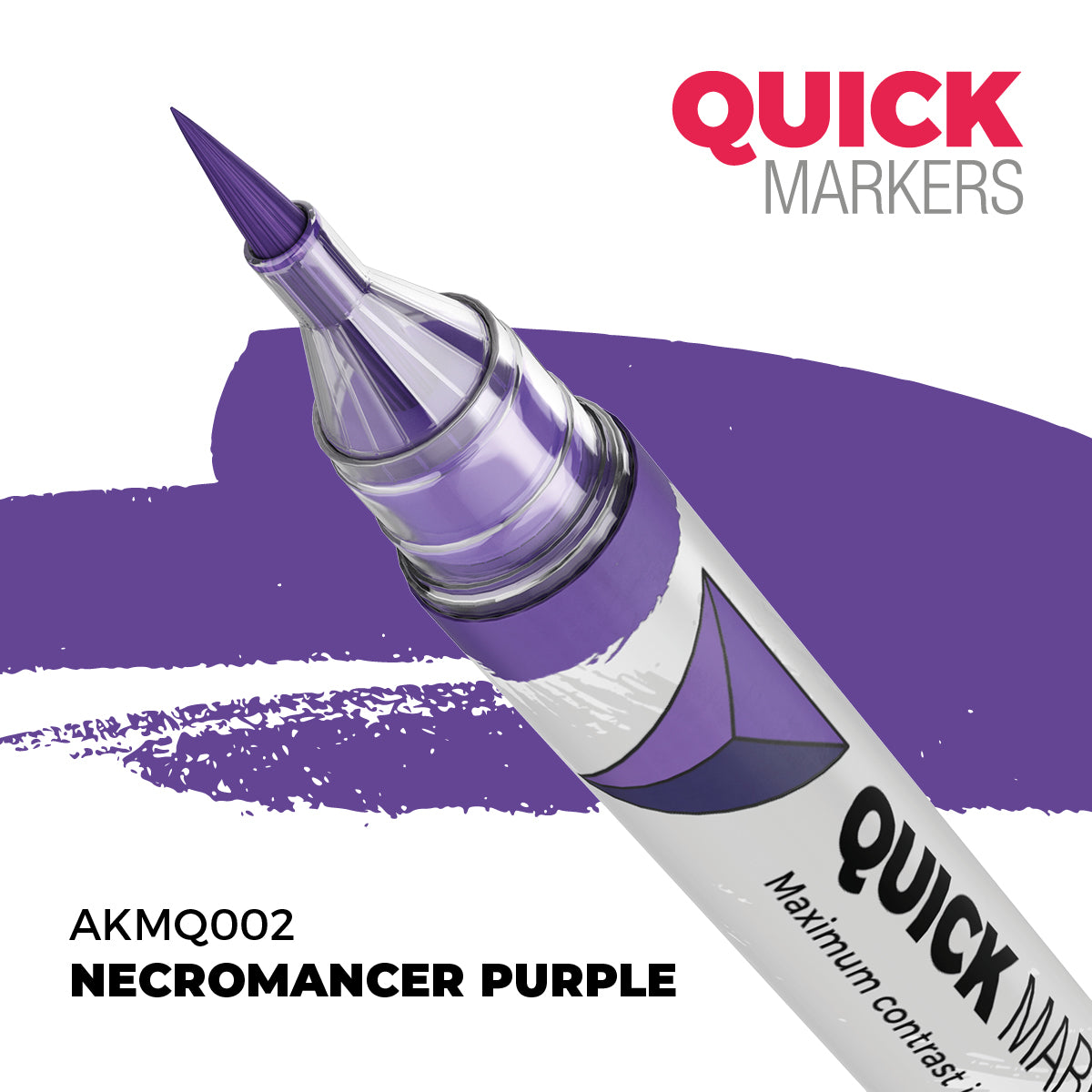 AK Interactive Quick Markers Necromancer Purple Acrylic Paint Marker AKMQ002