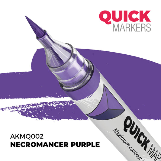 AK Interactive Quick Markers Necromancer Purple Acrylic Paint Marker AKMQ002