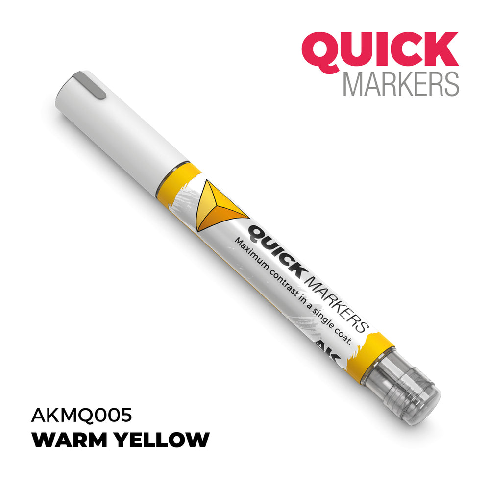 AK Interactive Quick Markers Warm Yellow Acrylic Paint Marker AKMQ005