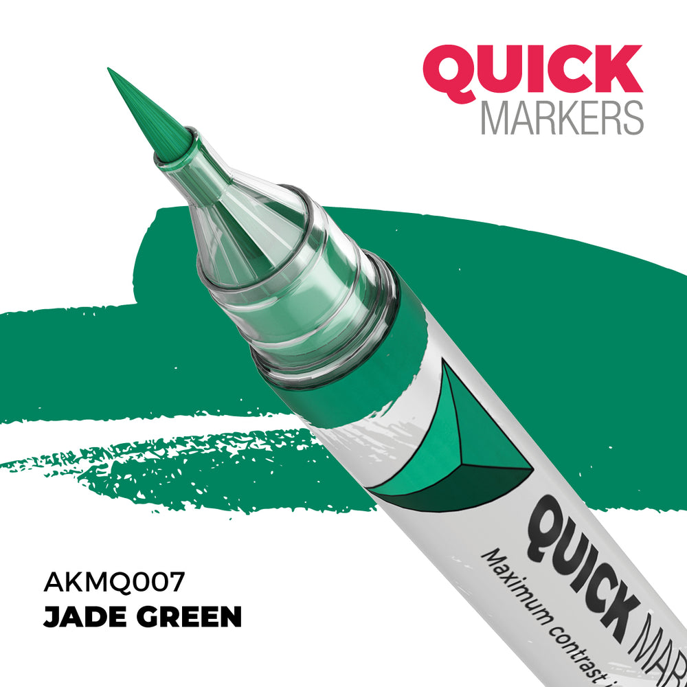 AK Interactive Quick Markers Jade Green Acrylic Paint Marker AKMQ007