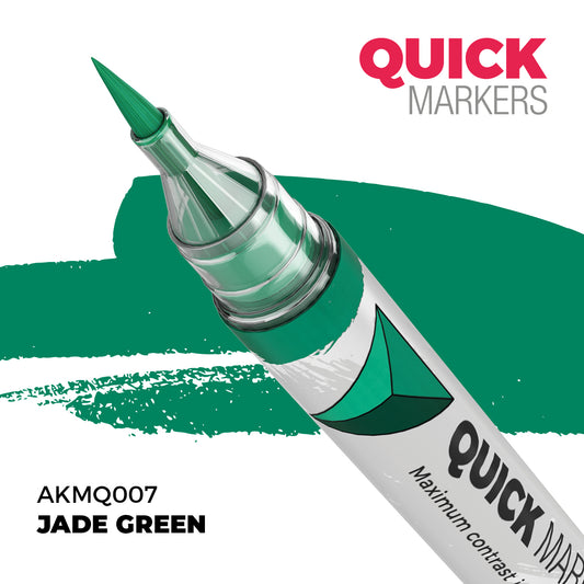 AK Interactive Quick Markers Jade Green Acrylic Paint Marker AKMQ007