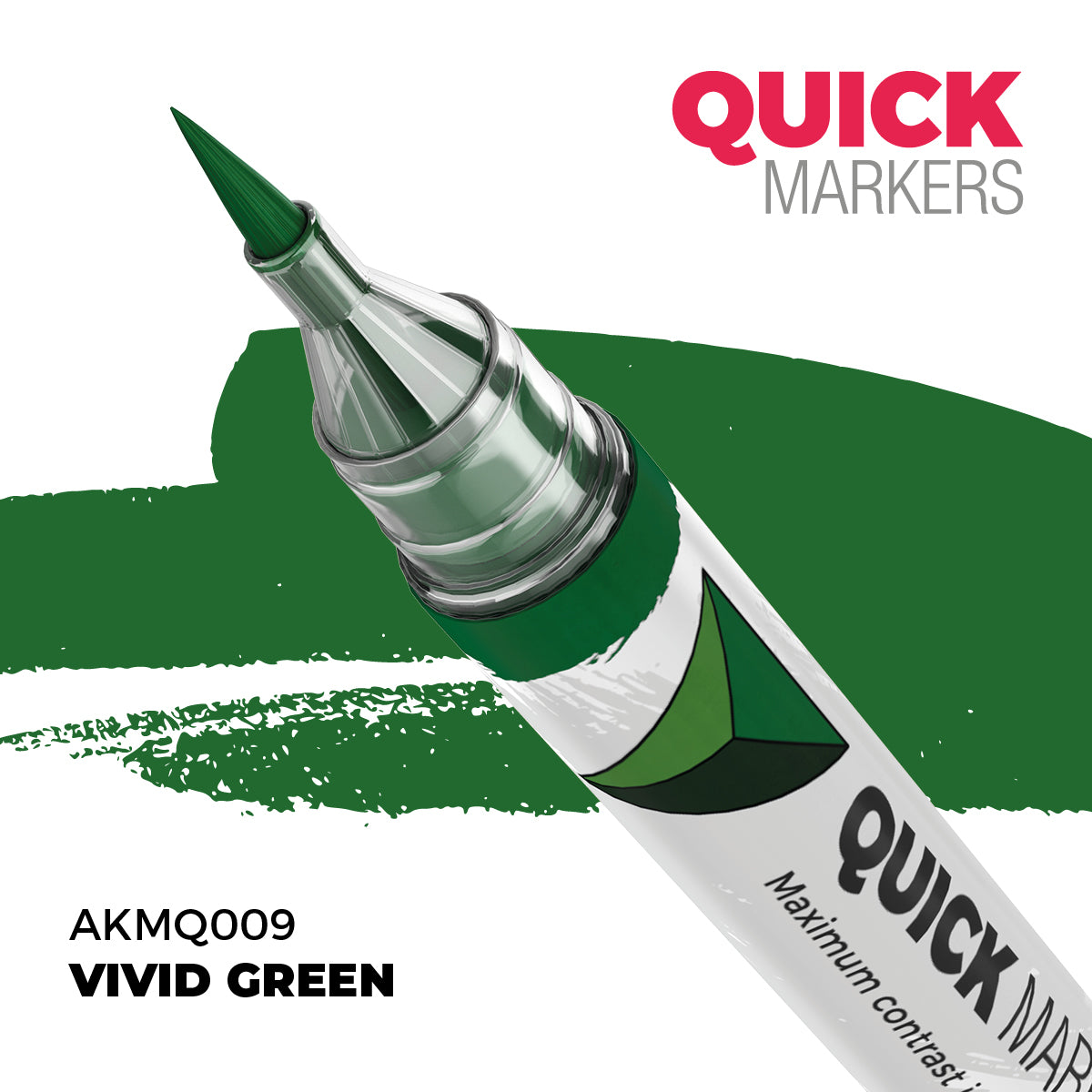 AK Interactive Quick Markers Vivid Green Acrylic Paint Marker AKMQ009