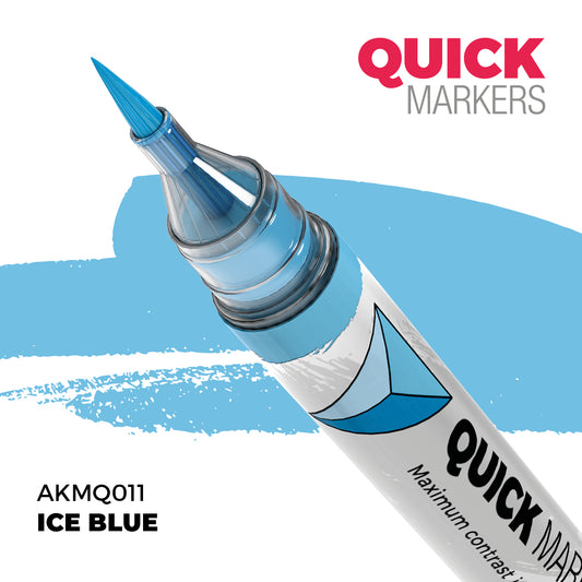AK Interactive Quick Markers Ice Blue Acrylic Paint Marker AKMQ011