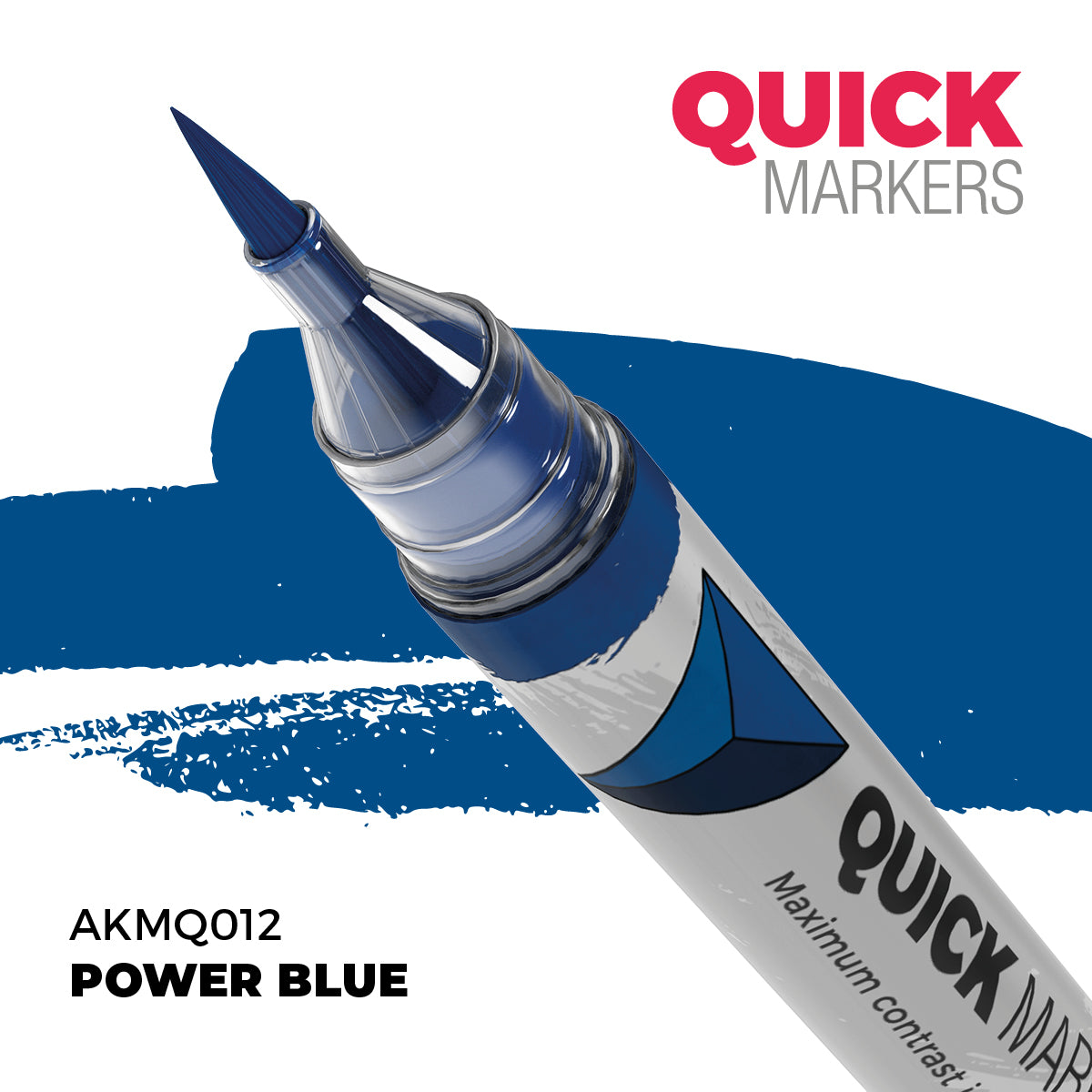 AK Interactive Quick Markers Power Blue Acrylic Paint Marker AKMQ012