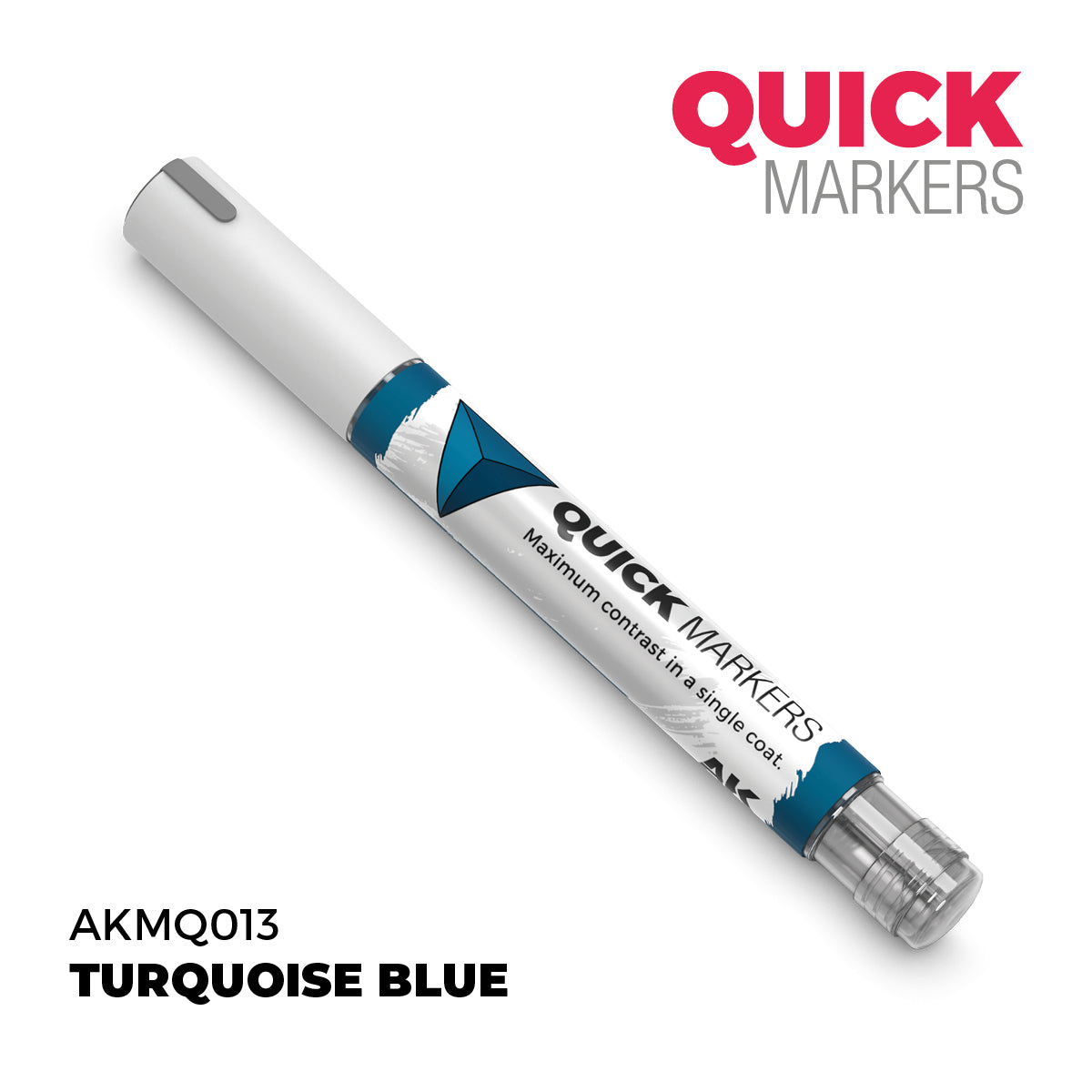AK Interactive Quick Markers Turquoise Blue Acrylic Paint Marker AKMQ013