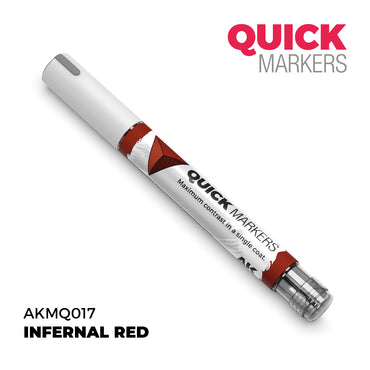 AK Interactive Quick Markers Infernal Red Acrylic Paint Marker AKMQ017