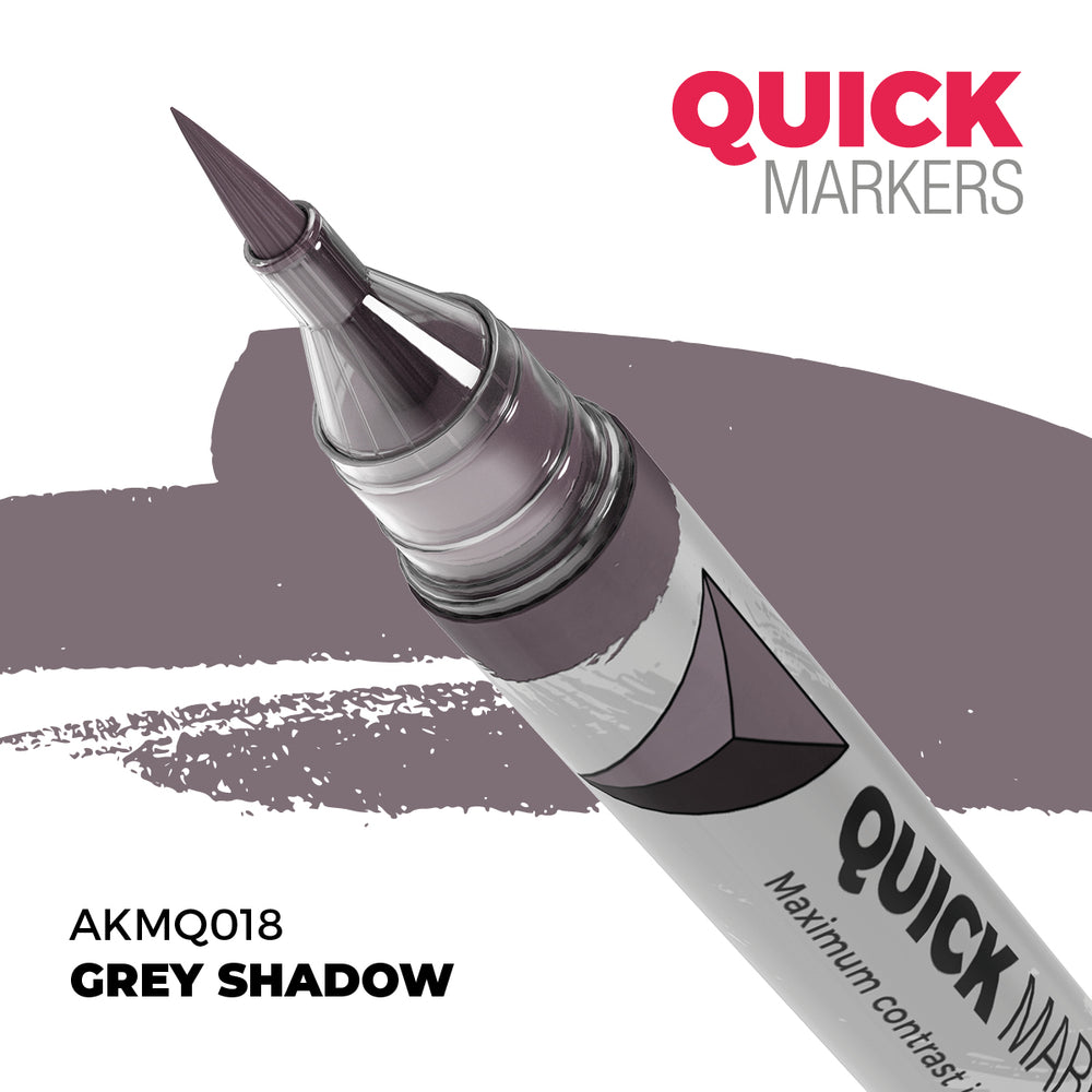 AK Interactive Quick Markers Grey Shadow Acrylic Paint Marker AKMQ018