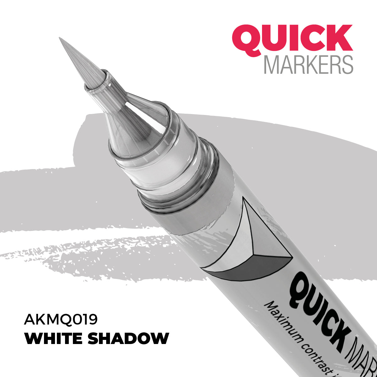 AK Interactive Quick Markers White Shadow Acrylic Paint Marker AKMQ019