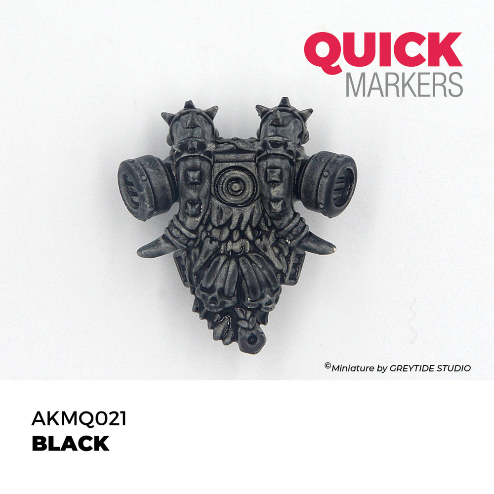 AK Interactive Quick Markers Black Acrylic Paint Marker AKMQ021