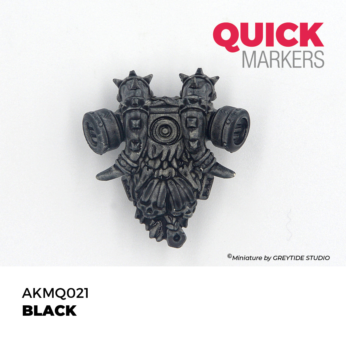 AK Interactive Quick Markers Black Acrylic Paint Marker AKMQ021