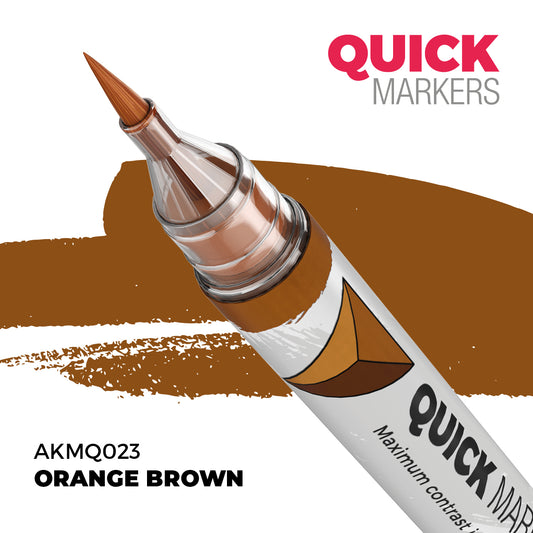 AK Interactive Quick Markers Orange Brown Acrylic Paint Marker AKMQ023