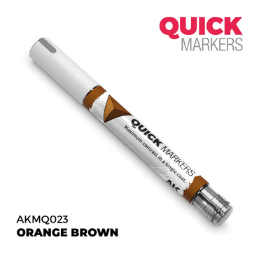 AK Interactive Quick Markers Orange Brown Acrylic Paint Marker AKMQ023