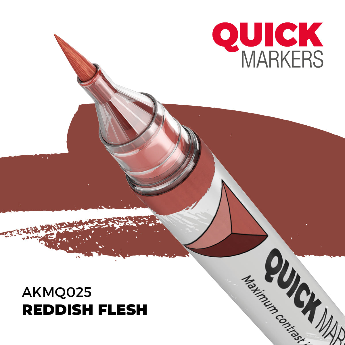 AK Interactive Quick Markers Reddish Flesh Acrylic Paint Marker AKMQ025