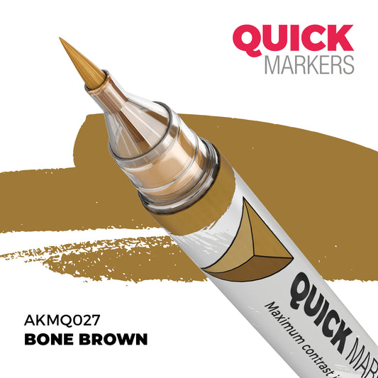 AK Interactive Quick Markers Bone Brown Acrylic Paint Marker AKMQ027