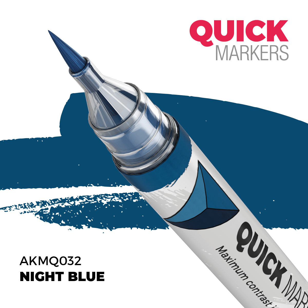 AK Interactive Quick Markers Night Blue Acrylic Paint Marker AKMQ032