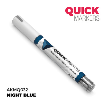 AK Interactive Quick Markers Night Blue Acrylic Paint Marker AKMQ032