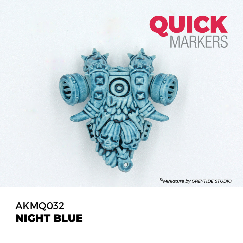 AK Interactive Quick Markers Night Blue Acrylic Paint Marker AKMQ032