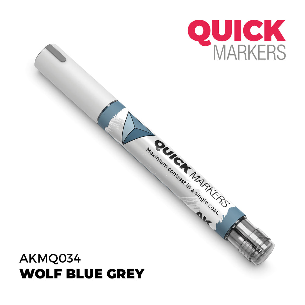 AK Interactive Quick Markers Wolf Blue Grey Acrylic Paint Marker AKMQ034