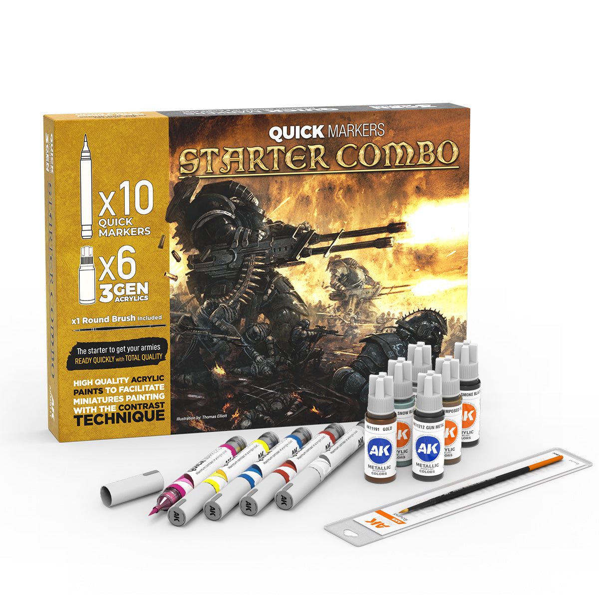 AK Interactive Quick Markers Starter Combo