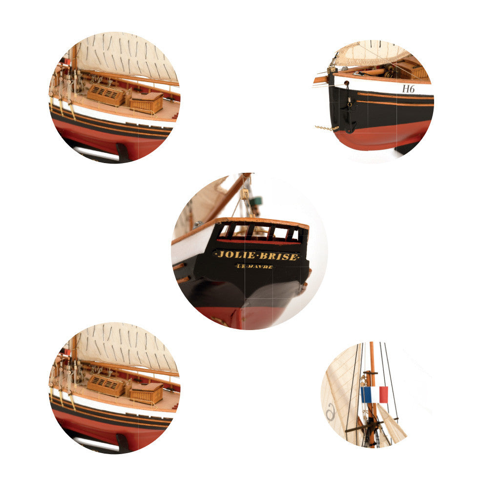 Artesania Latina 22185 Jolie Brise Cotre Pilote du Havre Race Cut 1:50 Model Kit