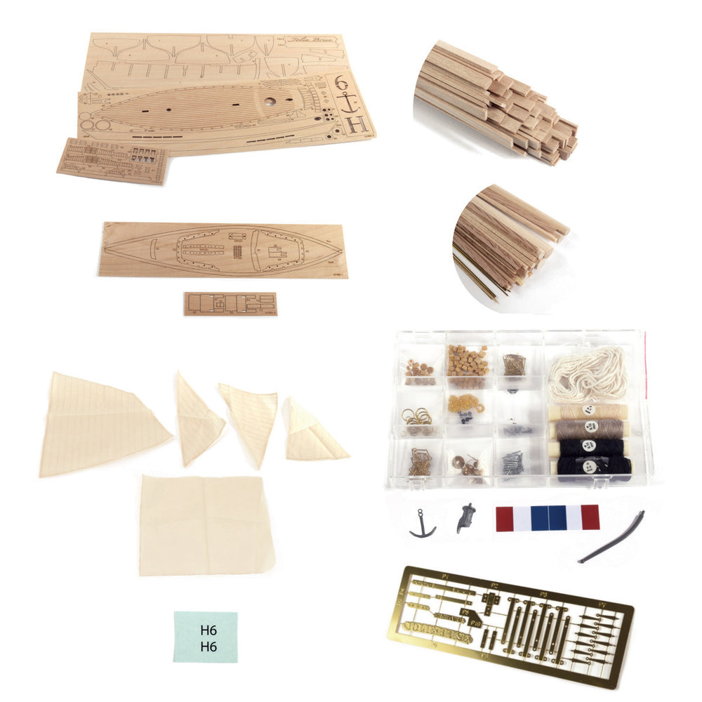 Artesania Latina 22185 Jolie Brise Cotre Pilote du Havre Race Cut 1:50 Model Kit