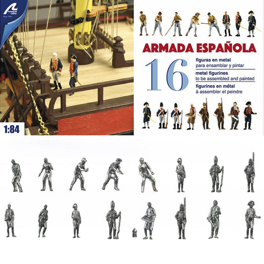 Artesania Latina 22901F Spanish Armada Metal Figures (x16) w/Accessories