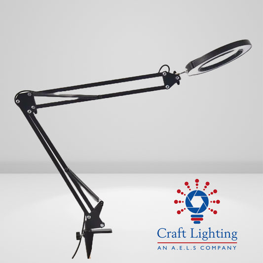 Craft Lighting Sensor Desk Dioptre w/Lamp Head Controls - G-Clamp