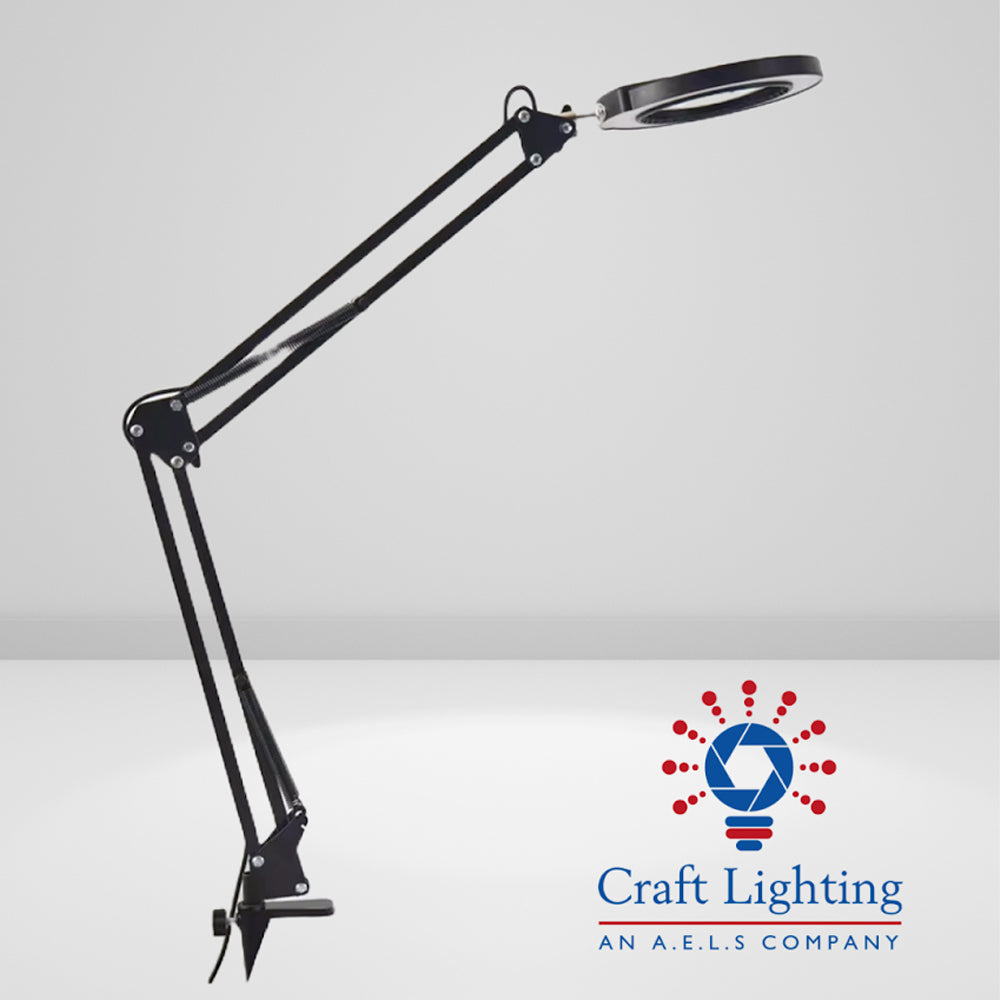 Craft Lighting Sensor Desk Dioptre w/Lamp Head Controls - G-Clamp
