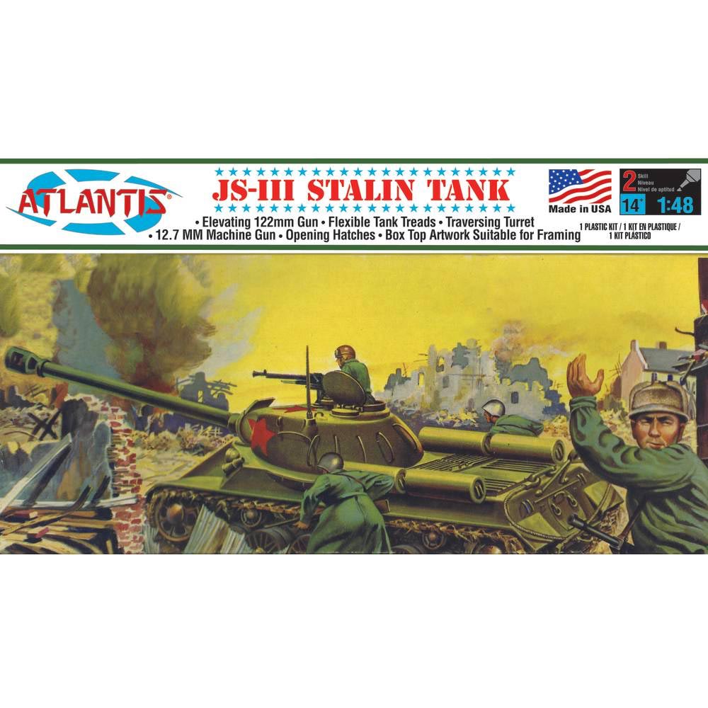 Atlantis Models A303 Russian JS-III Stalin Tank 1:48 Plastic Model Kit