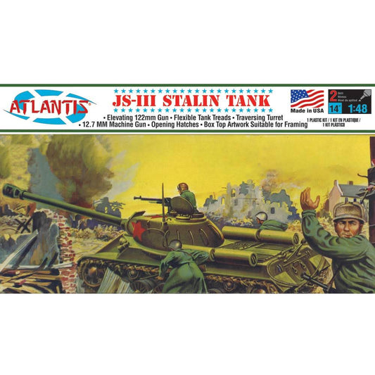 Atlantis Models A303 Russian JS-III Stalin Tank 1:48 Plastic Model Kit